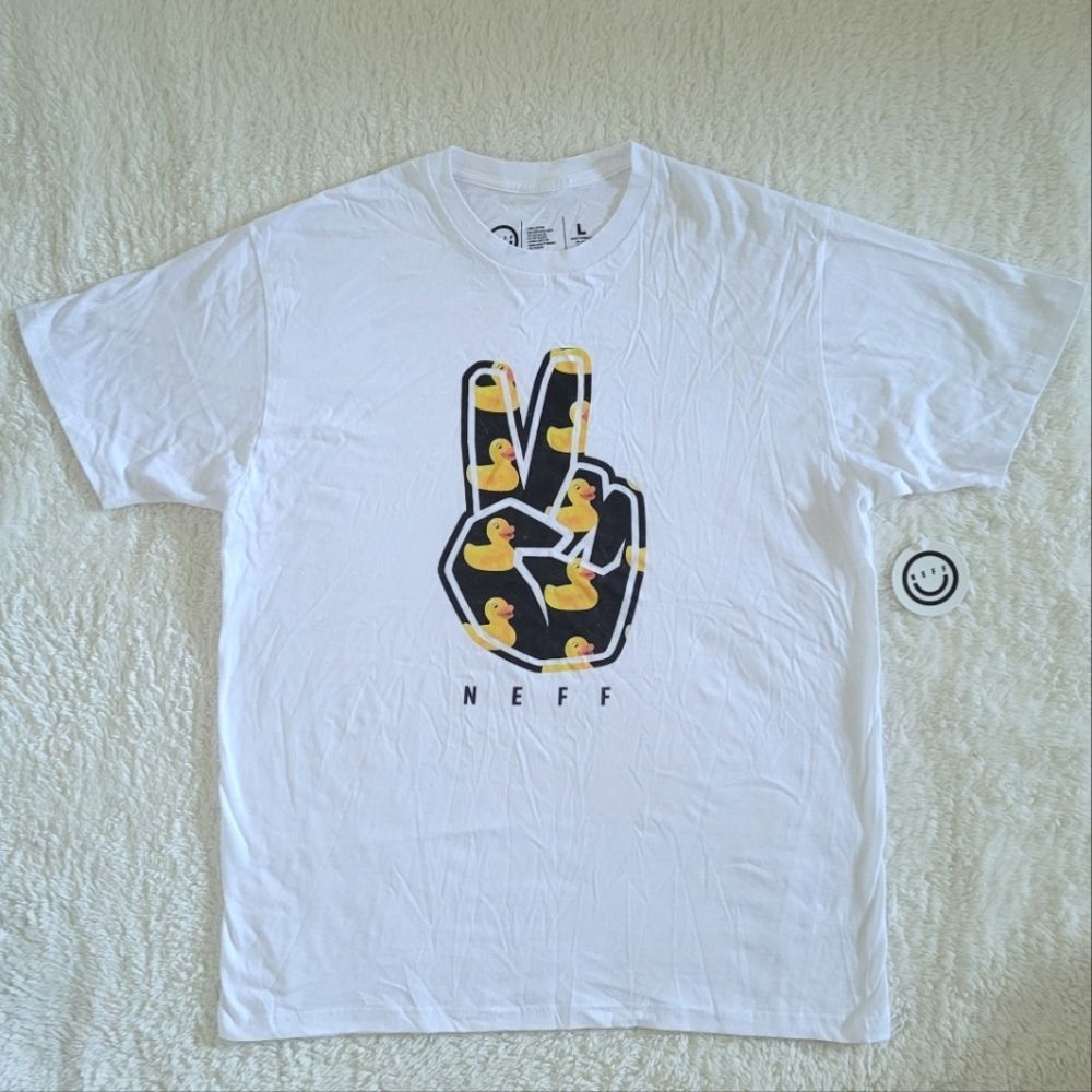 NEFF Rubber Duckie🦆 Peace Out✌️ Graphic Tee👕 - NWT